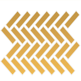 Picture of Daltile - Color Wheel Mosaic Herringbone Mustard