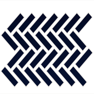 Picture of Daltile - Color Wheel Mosaic Herringbone Navy
