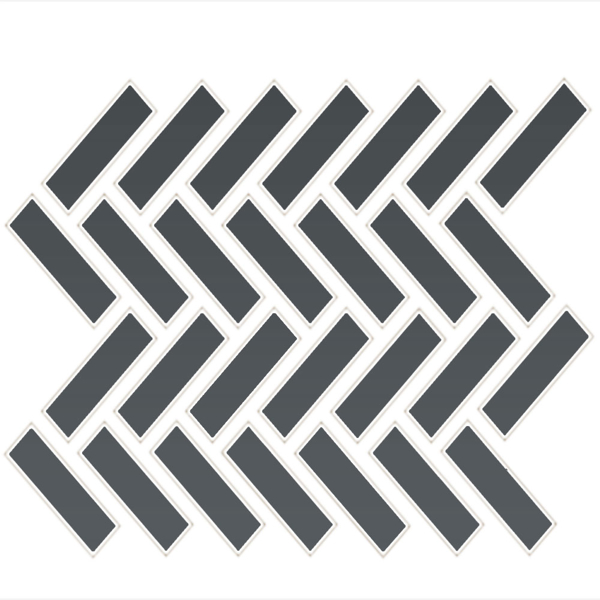 Picture of Daltile - Color Wheel Mosaic Herringbone Matte Chalkboard