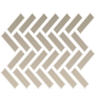 Picture of Daltile - Color Wheel Mosaic Herringbone Matte Urban Putty