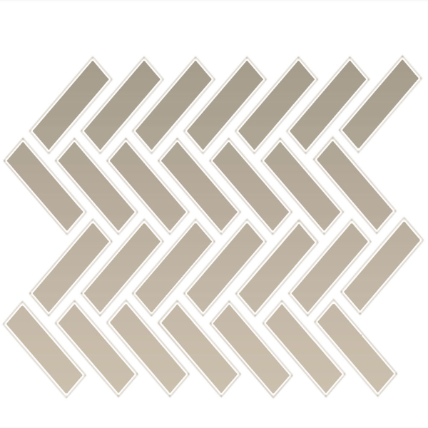 Picture of Daltile - Color Wheel Mosaic Herringbone Matte Urban Putty
