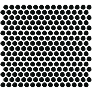 Picture of Daltile - Color Wheel Mosaic Penny Round Black
