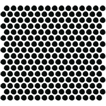 Picture of Daltile - Color Wheel Mosaic Penny Round Black
