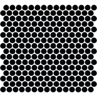 Picture of Daltile - Color Wheel Mosaic Penny Round Matte Black