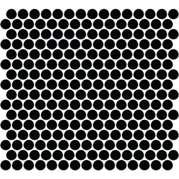 Picture of Daltile - Color Wheel Mosaic Penny Round Matte Black