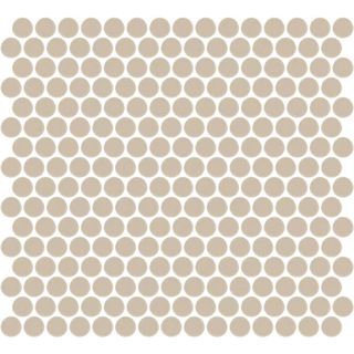 Picture of Daltile - Color Wheel Mosaic Penny Round Matte Urban Putty