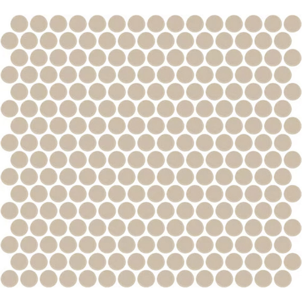 Picture of Daltile - Color Wheel Mosaic Penny Round Matte Urban Putty