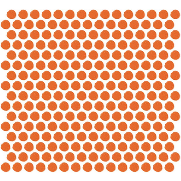 Picture of Daltile - Color Wheel Mosaic Penny Round Orange Burst