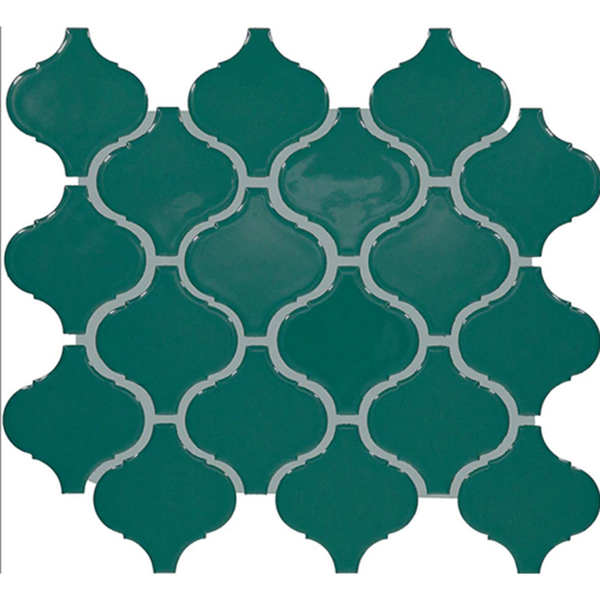 Picture of Daltile - Color Wheel Retro Arabesque Peaock Glossy