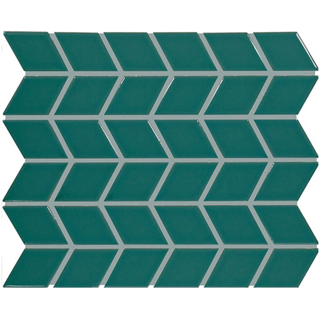 Picture of Daltile - Color Wheel Retro Chevron Peaock Glossy