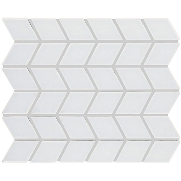 Picture of Daltile - Color Wheel Retro Chevron Arctic White Glossy
