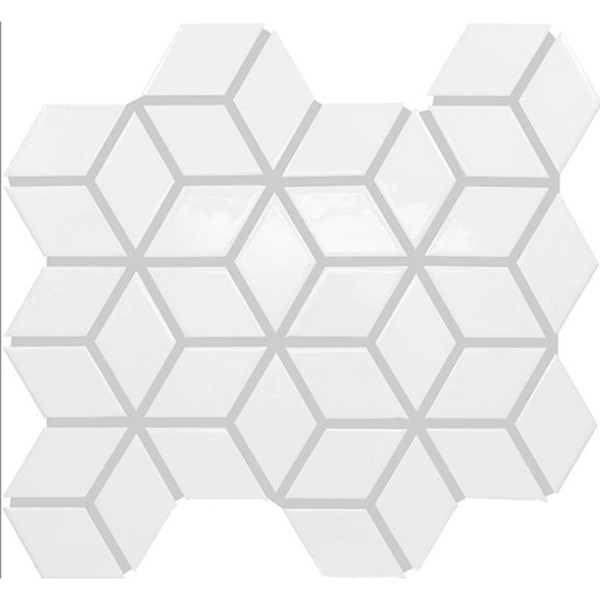 Picture of Daltile - Color Wheel Retro Cube Arctic White Glossy