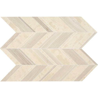 Picture of Daltile - Stone Decorative Large Chevron Fusion Blanc