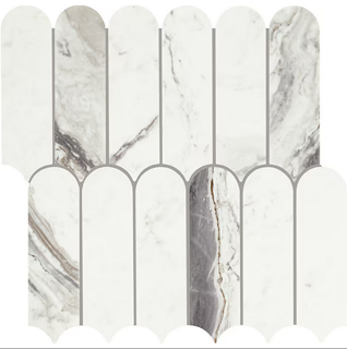 Picture of Daltile - Eclessia Elongated Fan Mosaic Volakas