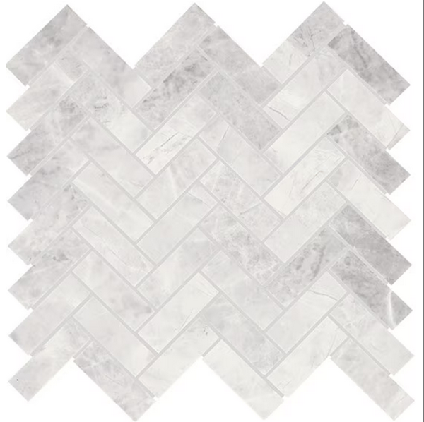 Picture of Daltile - Eclessia Herringbone Mosaic Cristallo