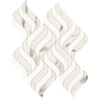 Picture of Daltile - Eclessia Wave Mosaic Arabescato Argento Blend