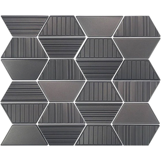 Picture of Daltile - Industrial Metals Mixed Trapezoid Mosaic Iron
