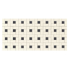 Picture of Daltile - Keystones Blends Black Dot Windmill Mosaic Biscuit with Black Dot