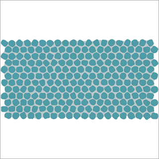 Picture of Daltile - Keystones Organic Peny Rounds Ocean Blue