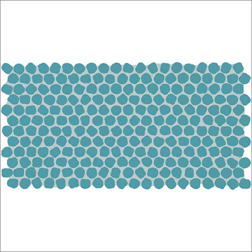 Picture of Daltile - Keystones Organic Peny Rounds Ocean Blue