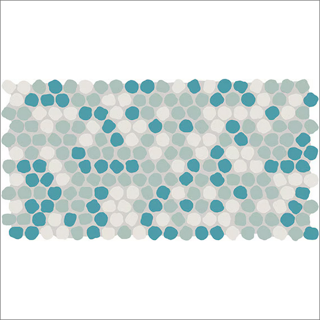 Picture of Daltile - Keystones Organic Peny Rounds Deep Sea Blend