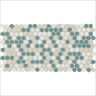 Picture of Daltile - Keystones Organic Peny Rounds Spring Blend