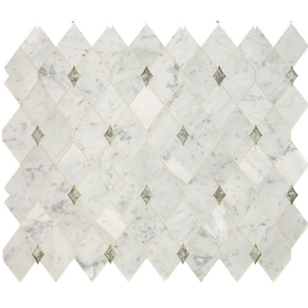 Picture of Daltile - Lavaliere Harlequin Carrara White Antique Mirror