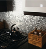Picture of Daltile - Metallica Mosaics Penny Rounds Mosaic Brushed Stainless Steel