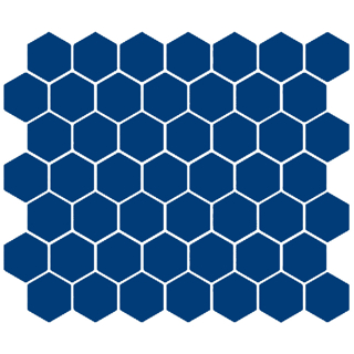 Picture of American Olean - Color Story Mosaic Hexagon Glossy Sapphire Sky
