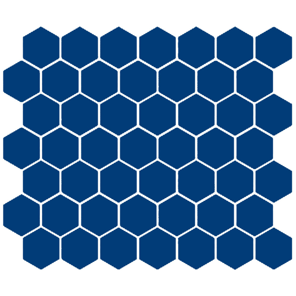 Picture of American Olean - Color Story Mosaic Hexagon Glossy Sapphire Sky