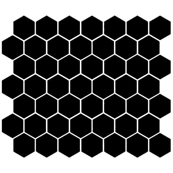 Picture of American Olean - Color Story Mosaic Hexagon Matte Black