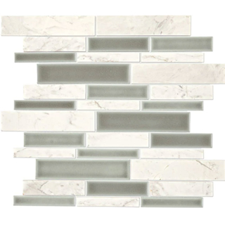Picture of Daltile - Raine Random Linear Stratus White Blend