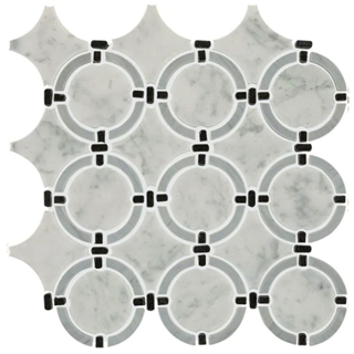 Picture of Daltile - Raine Linked Ring Cirrus Storm Blend