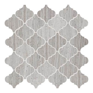 Picture of Daltile - Limestone Mosaics Unique Shapes Chenille White Baroque