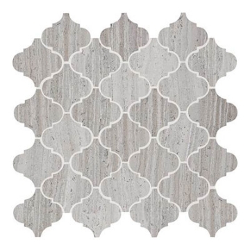 Picture of Daltile - Limestone Mosaics Unique Shapes Chenille White Baroque