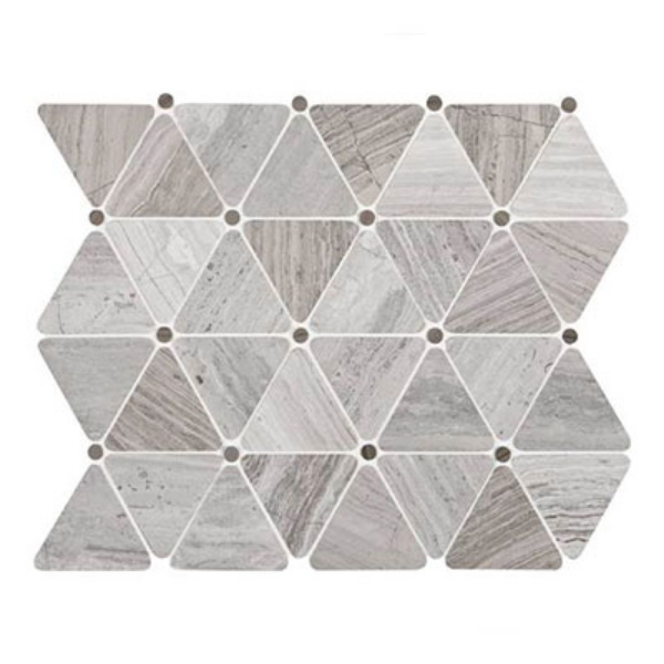 Picture of Daltile - Limestone Mosaics Unique Shapes Chenille White Triangle