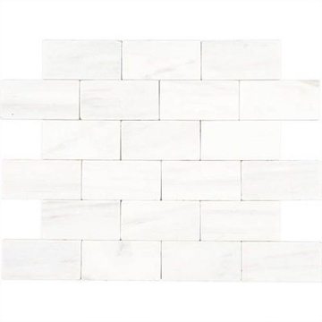 Picture of Daltile - Marble 3 x 6 Tumbled Contempo White