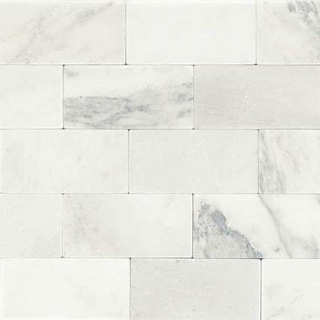 Picture of Daltile - Marble 3 x 6 Tumbled First Snow Elegance