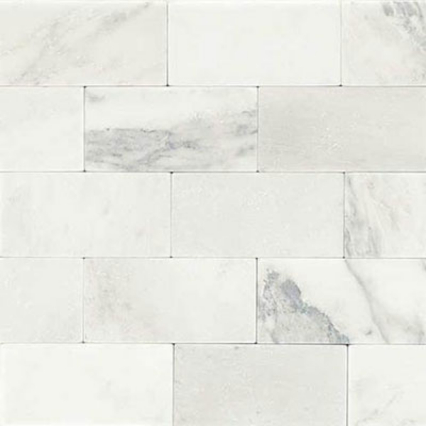 Picture of Daltile - Marble 3 x 6 Tumbled First Snow Elegance