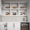 Picture of American Olean - Candora Mini Chevron Mosaic White and Gray