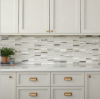 Picture of Daltile - SimplyStick Mosaix Straight Stack Daphne White Glass Blend Polished