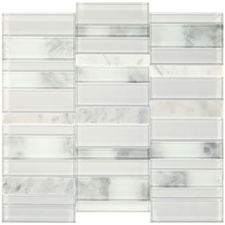 Picture of Daltile - SimplyStick Mosaix Straight Stack Stormy Mist Glass Blend Polished