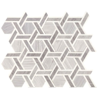 Picture of Daltile - Fonte Rotating Hexagon Nautical Grey Blend