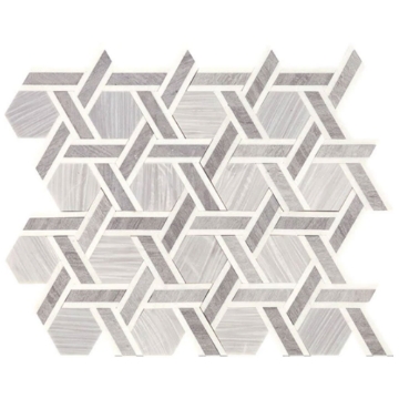 Picture of Daltile - Fonte Rotating Hexagon Nautical Grey Blend
