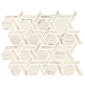 Picture of Daltile - Fonte Rotating Hexagon Pier White Blend