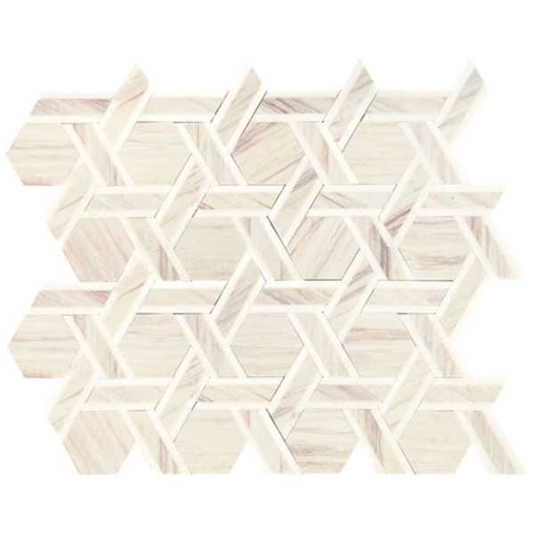 Picture of Daltile - Fonte Rotating Hexagon Pier White Blend