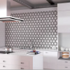 Picture of Daltile - Marble 6 Hex Mosaic Black White Blend