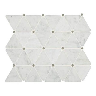 Picture of Daltile - Marble Mosaics Carrara White Triangle