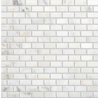 Picture of Daltile - Marble Brick Joint Mosaic First Snow Elegance