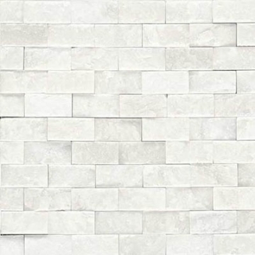 Picture of Daltile - Marble Split Face Mosaic First Snow Elegance